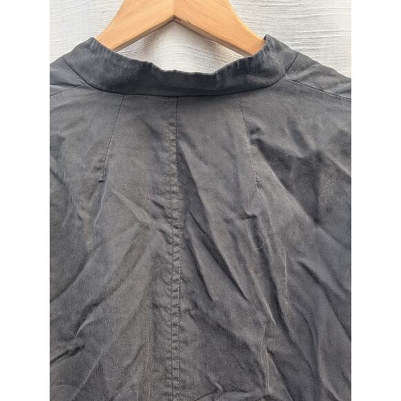 A Moss Womens Full Zip Floral Embroidered Bomber Jacket XS Black Lyocell Blend - Picture 7 of 7